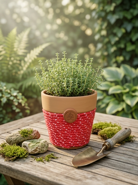 Joy Keeper© | Coral Bloom© 4" Terra Cotta Planter