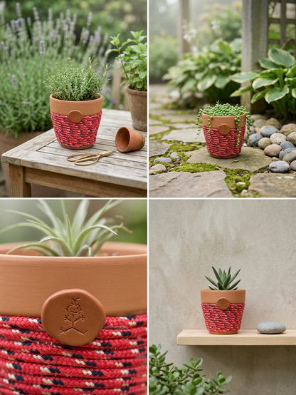 Joy Keeper© | Wildflower Ember© 6" Terra Cotta Planter