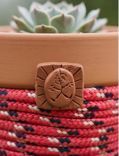 The Guardian Knot™ Planter Lightbearer© | Wildflower Ember© 6" Terra Cotta Planter