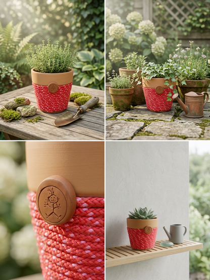 Joy Keeper© | Coral Bloom© 4" Terra Cotta Planter
